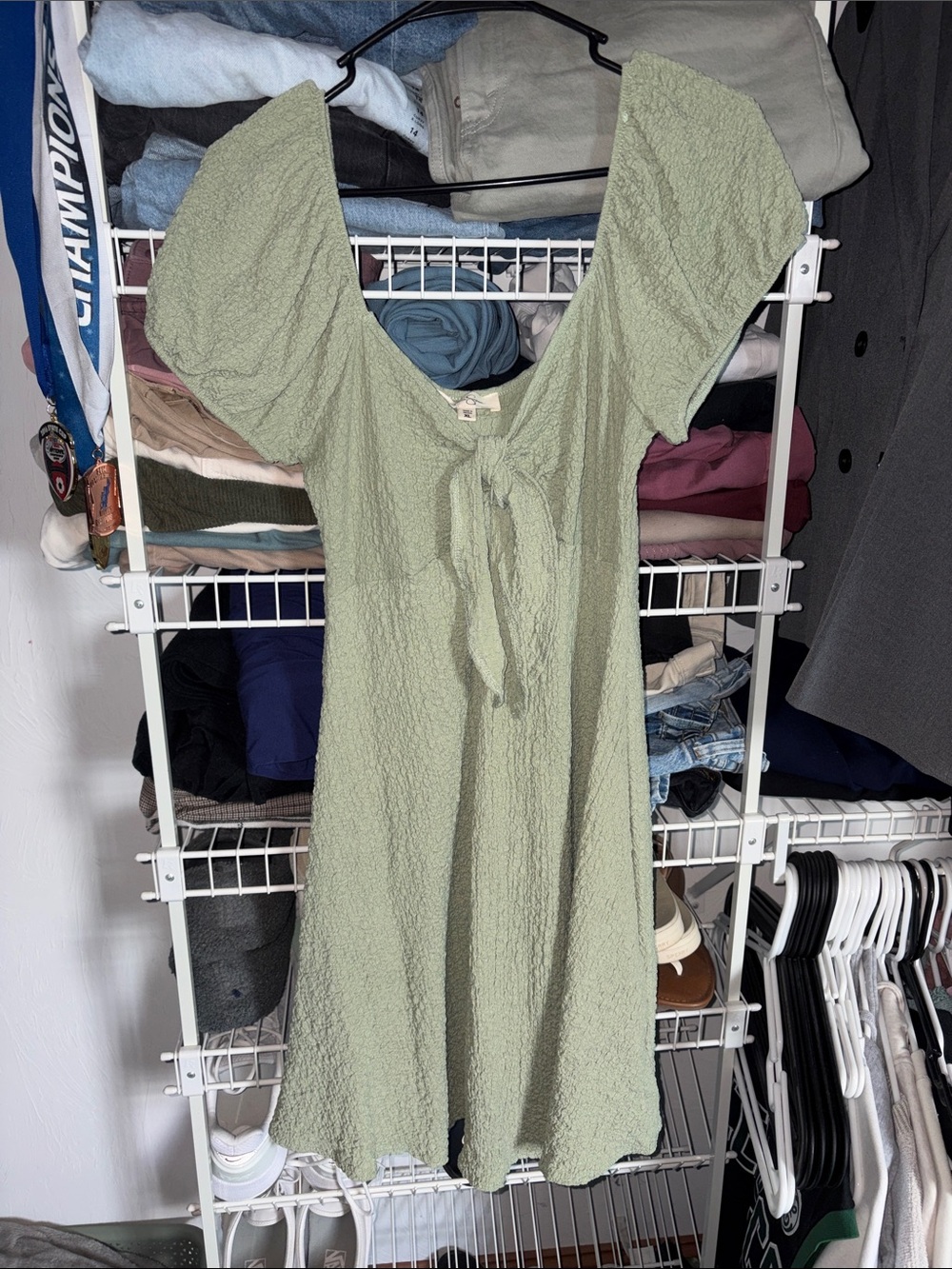 Jessica Simpson Sage Green Mini Dress